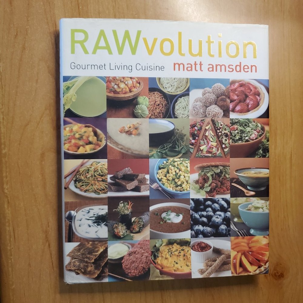 RAWvolution Gourmet Living Cuisine Book Cookbook by Matt Amsden